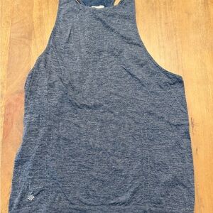 Athleta Women's Heather Blue Muscle Tee